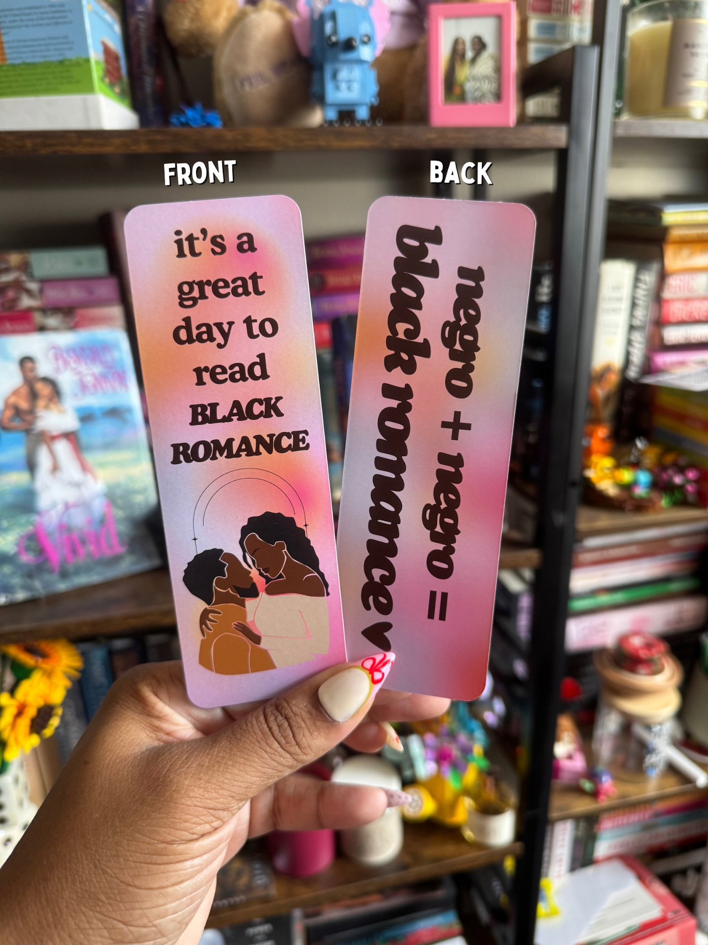 Black Romance Everyday Bookmark
