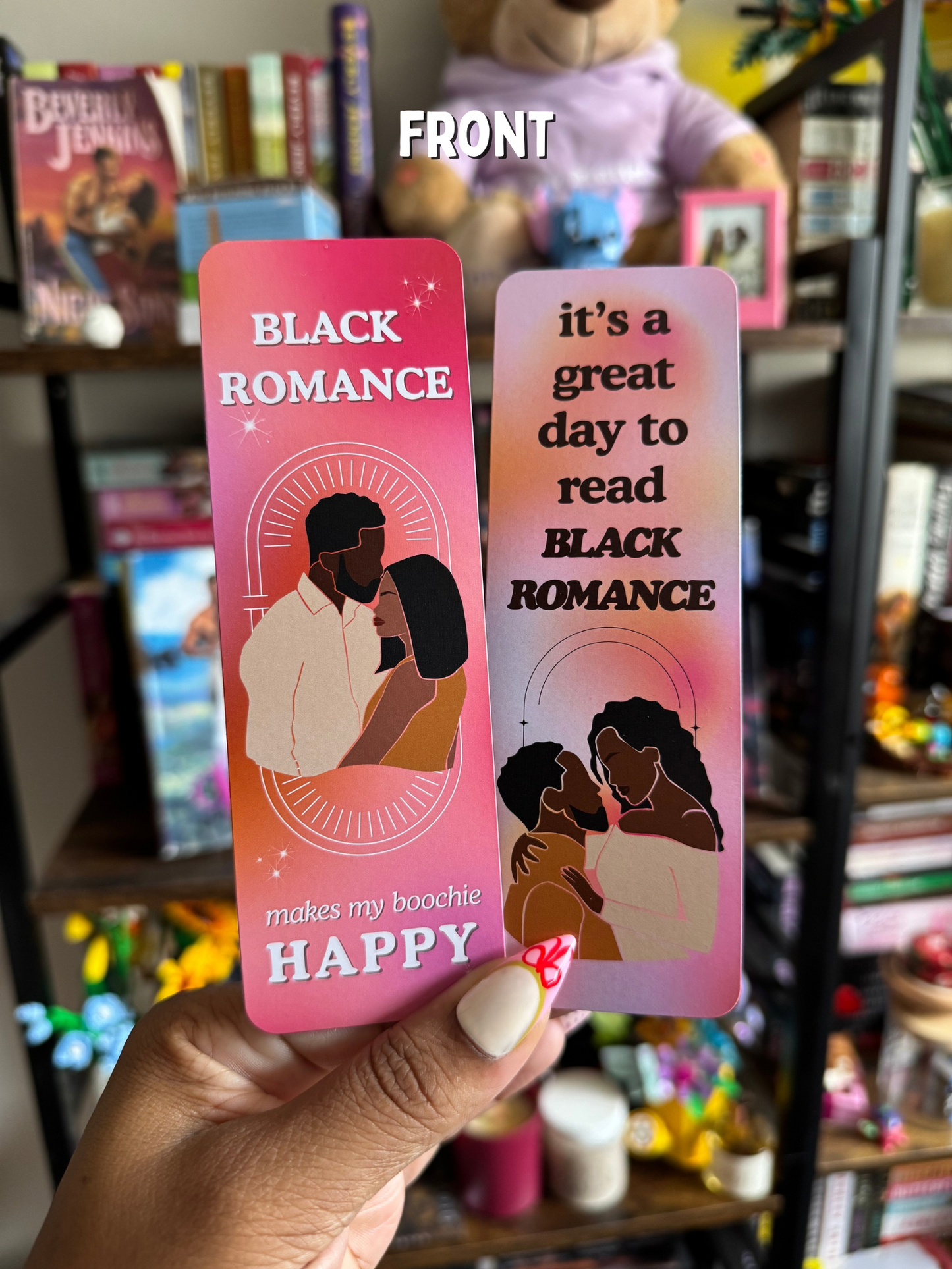 Black Romance Lover Bookmark Set